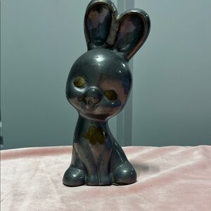 Vintage Pewter Bunny 1960s.  Pre owned.